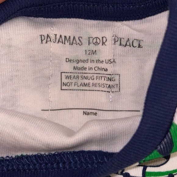 Pajamas for Peace Boys Gone Fishing Baby Neutral Coverall NWT - Picture 2 of 4